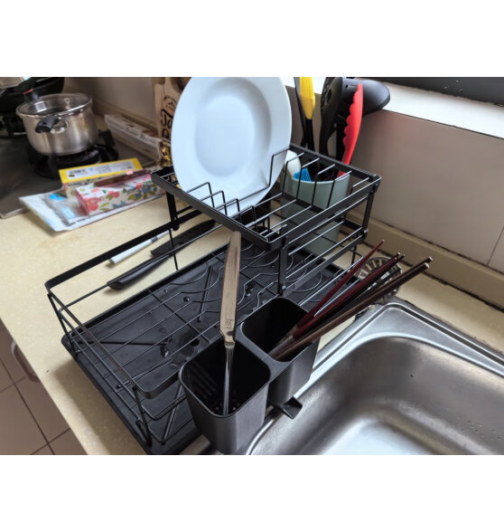 美厨物语厨房碗碟置物架沥水碗架放碗筷柜收纳柜碗盘盒子用具置物架大全