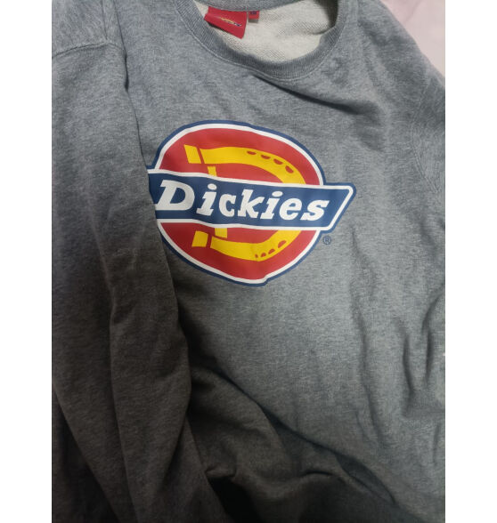 dickies 卫衣 男女同款大logo印花圆领卫衣 卫衣男7059 黑色 XL