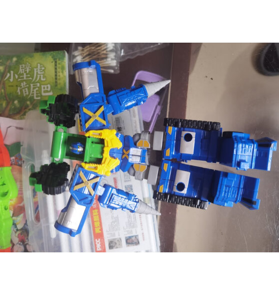 咖宝车神咖宝车神系列玩具变形机器人汽车创建巨人男孩卡宝金刚救援六合体 超级创建巨人