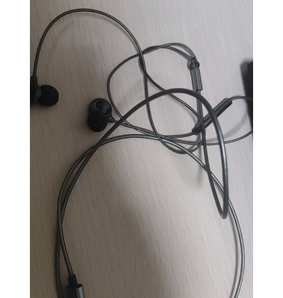 蓝士顿（LANSHIDUN） 有线耳机type-c游戏睡眠苹果15有线耳机3.5mm电脑适用华为荣耀小米OPPO耳机入耳式物理降噪 陶瓷耳机 type-c黑色-数字芯片