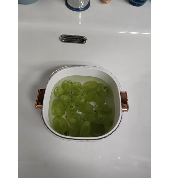 迪普尔 双层洗菜篮沥水篮镂空盆洗水果盆家用水果篮创意塑料厨房洗菜盆
