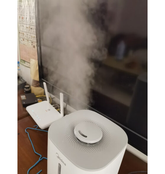 美的（Midea）加湿器卧室空气加湿净化大容量家用办公室桌面婴儿大喷雾迷你空调雾化加湿SC-3G40S