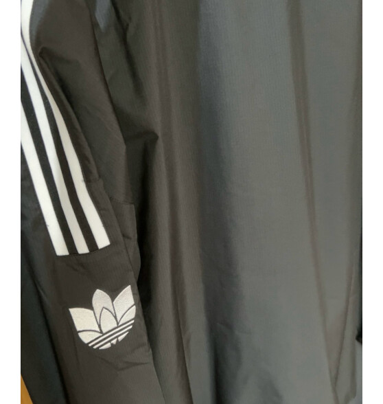 adidas运动休闲立领夹克外套男装春季阿迪达斯官方三叶草 黑色 XL(参考身高:188~192CM)