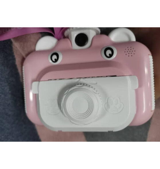 LOPOM拍立得儿童相机打印高清照相机3-12岁男孩女孩儿童玩具新年礼物 （热卖）拍立得+4K数码相机-粉色