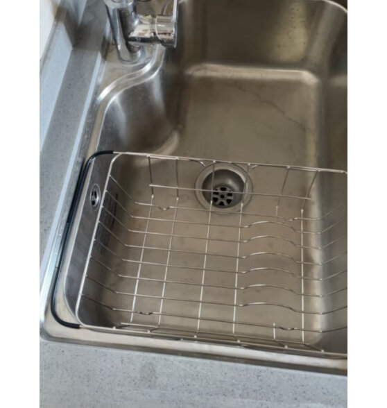 雅高厨房水槽沥水架可伸缩置物架沥水篮不锈钢洗碗池洗菜盆水池