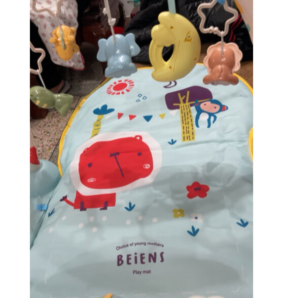 贝恩施婴儿健身架3-6个月宝宝脚踏钢琴玩具0-1岁新生儿礼盒满月礼物实用新年礼物