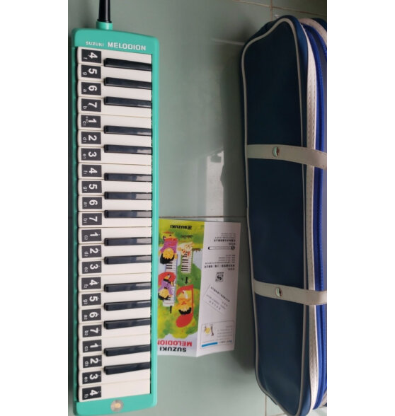 SUZUKI日本铃木口风琴37键中音MX-37D学生课堂标准教学款（海洋绿）