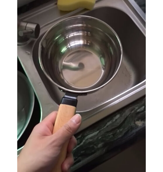 维艾（Newair） 厨房水瓢水勺子舀水勺304不锈钢食品级长柄小水漂洗头瓢水勺子