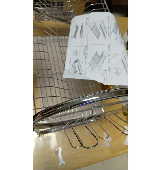 欧润哲 碗架 S型双层碗碟架晾碗架沥水架筷子筒厨房用品厨房置物架