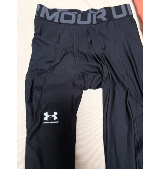 安德玛（UNDERARMOUR）春夏HeatGear Armour男子紧身裤1361586 黑色001 L 三八节礼物