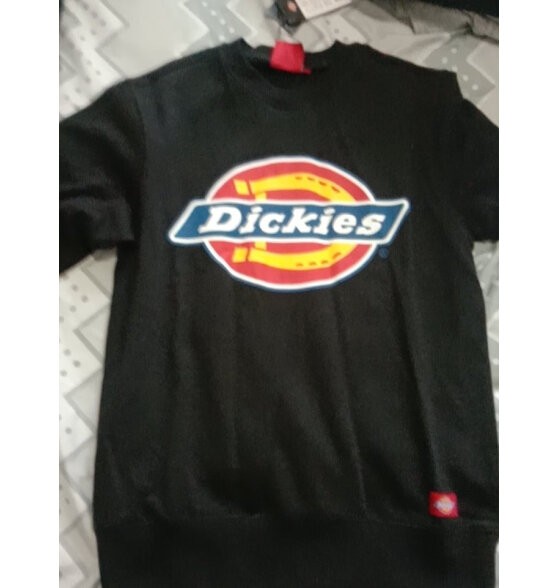 dickies 卫衣 男女同款大logo印花圆领卫衣 卫衣男7059 黑色 XL