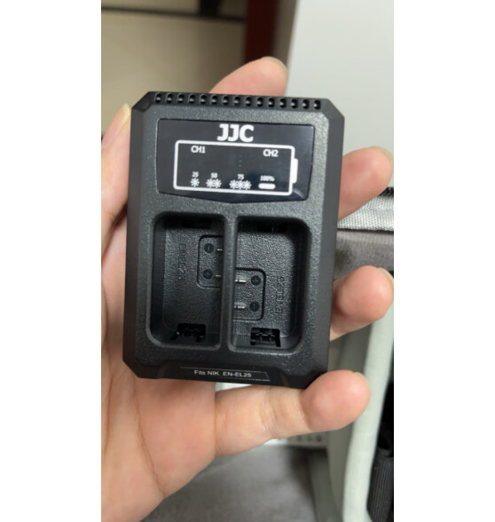 JJC 相机电池 EN-EL25 适用于尼康Z30 ZFC Z50 Z fc 座充充电器 全解码 微单续航备用配件 一电一充