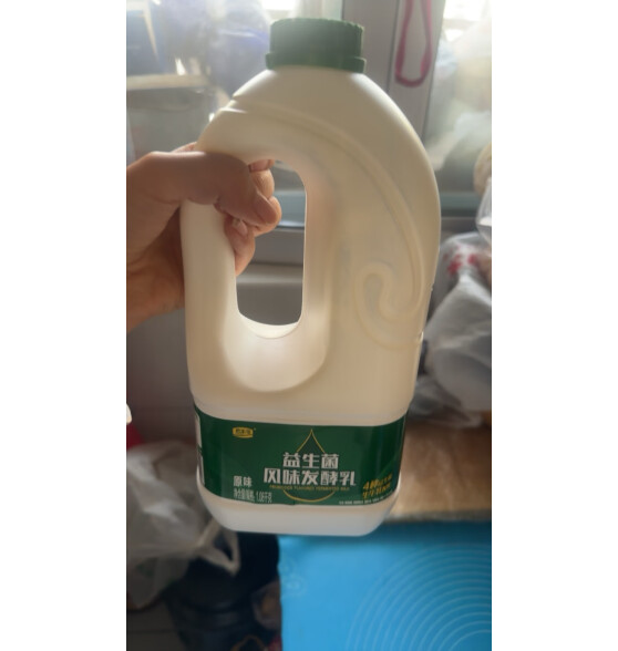 君乐宝大桶酸奶益生菌发酵乳 1.08kg 低温生鲜酸奶风味发酵乳大桶全家享 益生菌1080g*2桶