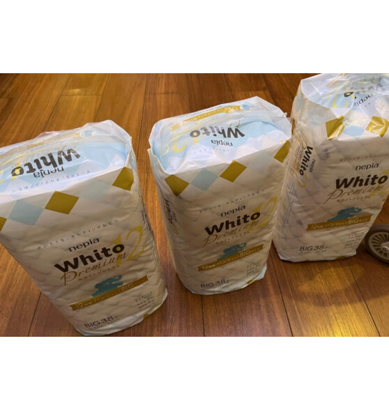 妮飘（Nepia）Whito Premium12小时拉拉裤 XL38片（12-22kg）婴儿尿不湿