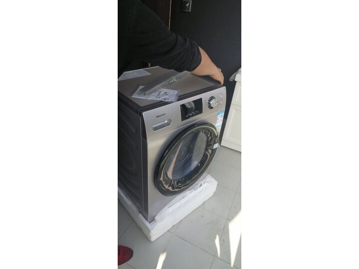 海信 滚筒洗衣机全自动 家用10公斤大容量除菌纤薄 洗衣烘干一体机变频电机HD100DES2