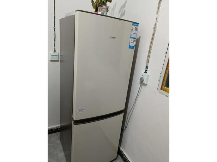 统帅/Leader 海尔冰箱出品 小型177升两门双门节能低噪租房宿舍家用电冰箱BCD-177LLC2E0L9丝绸米色