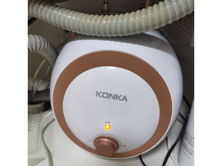 康佳（KONKA）小厨宝 6升电热水器即开即热 1500W速热 迷你小尺寸储水式厨房水龙头下安装DSZF-KW01