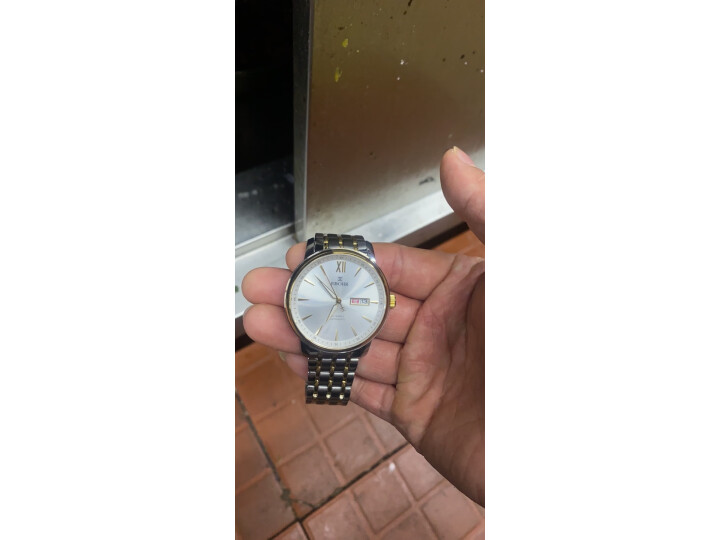 依波(EBOHR)手表 大师系列简约商务男士新年情人节礼物防水钢带机械手表36500116