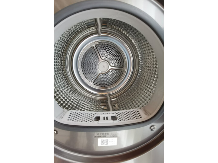 海尔（Haier）烘干机家用 10KG热泵 负离子除尘防静电 除菌螨 EHG100FMATE8SU1玉墨银 晶彩2.0