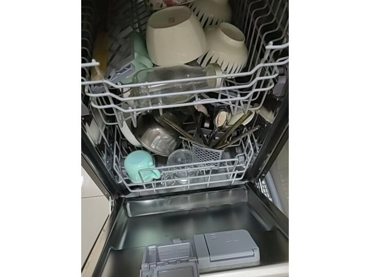 海尔（Haier）洗碗机嵌入式8-10套80℃双微蒸汽洗智能开门速干智能家用洗碗机 S20-EYW80266BKDU1