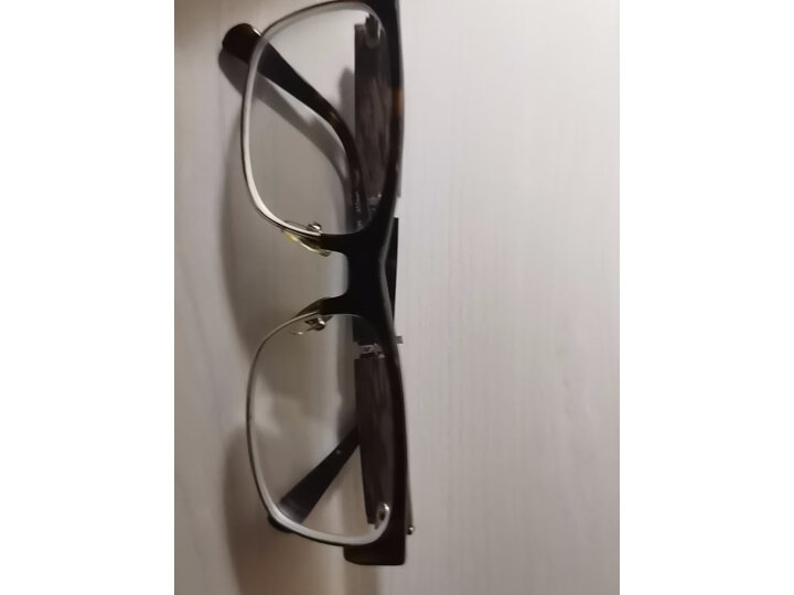 裴漾近视眼镜男钛合金大脸眼镜框架防蓝光电脑护目眼镜配有无带度数平光变色眼镜 黑色 配1.60超薄非球面镜片(度数留言)