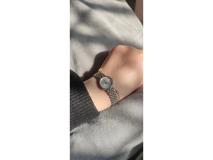 天梭(TISSOT)瑞士手表 天梭女表 乐爱系列钢带石英女士腕表小金表送女友T058.009.33.111.00