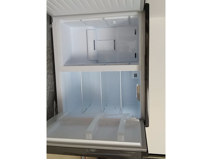  康佳（KONKA）236升风冷无霜家用办公室立式冰柜 母婴母乳小冰箱 一级能效冷柜电脑控温玻璃面板 BCD-236WES