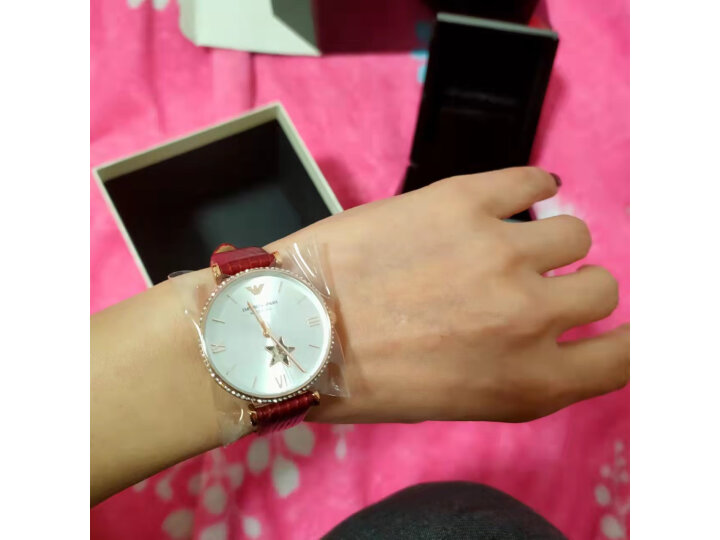 阿玛尼(Emporio Armani)手表 钢制表带机械星空时尚轻奢机械女士腕表 AR60043生日礼物 情人节礼物