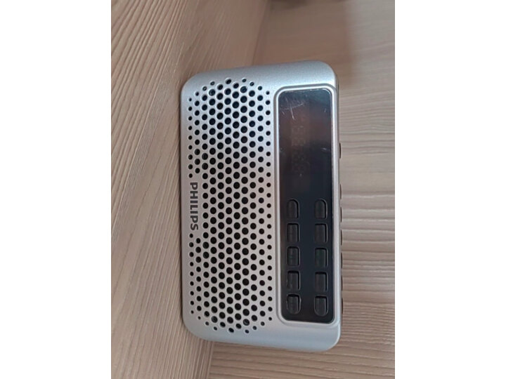 飞利浦（PHILIPS）SBM120  插卡音箱 FM收音机 便携小音响 户外播放器 老人学生广播天线 蓝色