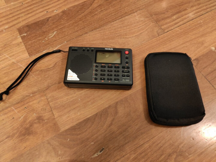 德生（Tecsun）PL-380老人半导体 数字显示全波段收音机  校园广播四六级听力高考 考试收音机 （黑色）
