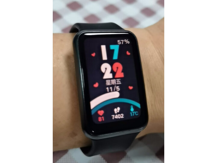 HUAWEI WATCH FIT new 华为手表 运动智能手表方形 时尚轻薄/华为快充/专业运动/健康管理 曜石黑