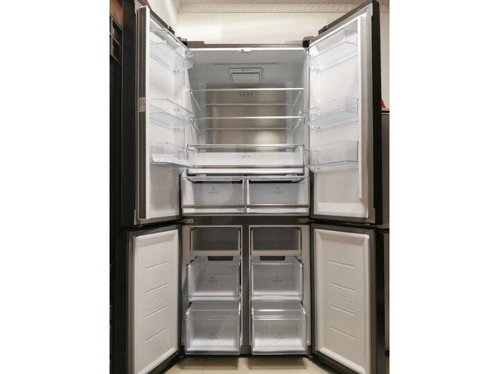 评测介绍美的515升一级能效十字四门冰箱bcd-515wgpm内幕评测,有图有