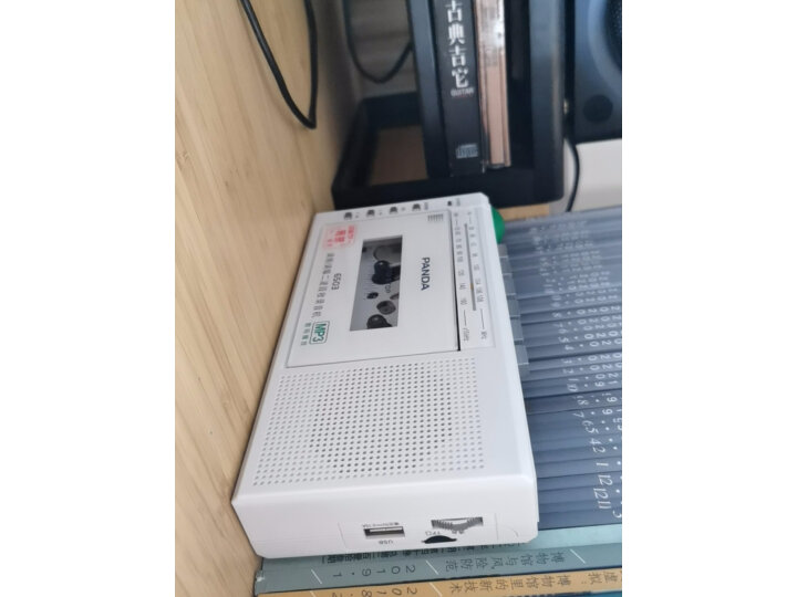熊猫（PANDA）6503 录音机磁带便携式老人播放机U盘插卡小播放器卡带收录老年人收音家用英语学习 白色