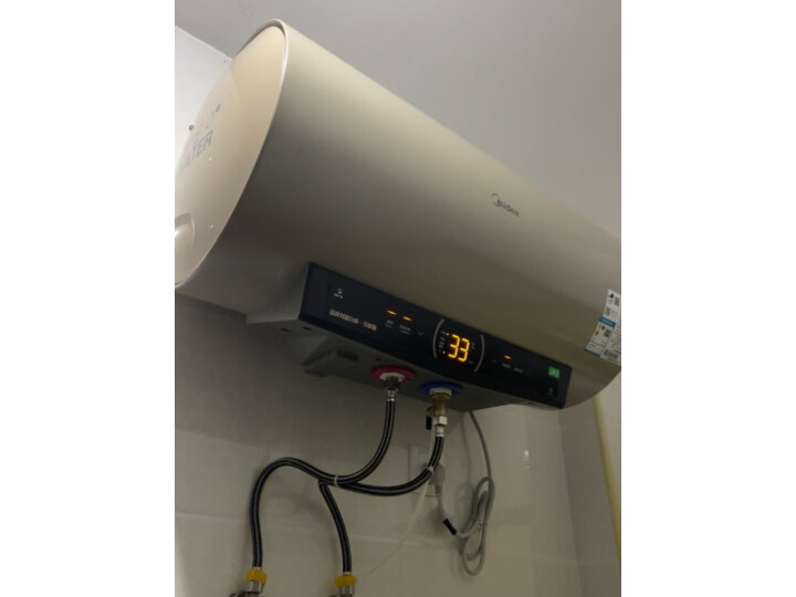 美的（Midea）60升电热水器2100W速热健康洗一级变频节能省电无缝内胆京东小家智能生态F6021-JA1(HEY)摩卡金