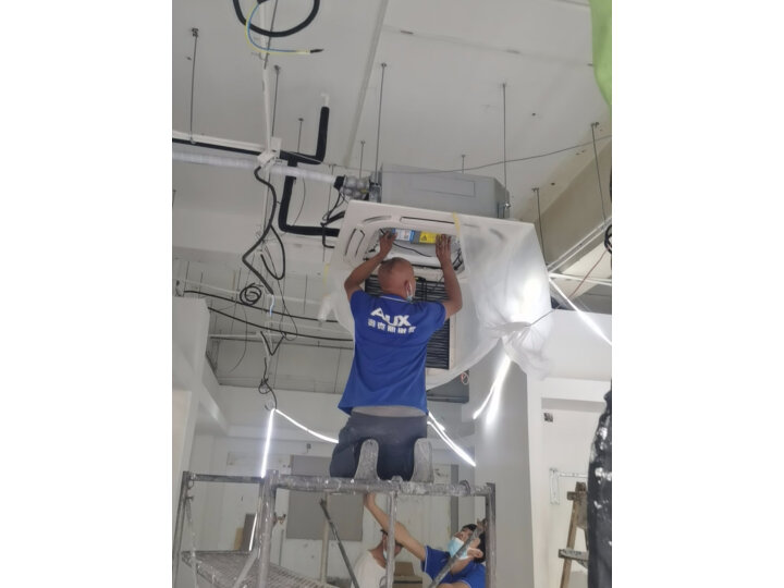 奥克斯（AUX）中央空调一拖一 3匹天花机嵌入式吸顶机冷暖新能效吊顶天井机商用店铺220VKFR72QW/R3YD2(B3)-G