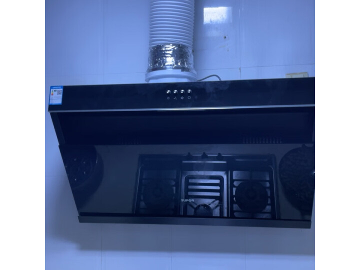 苏泊尔(SUPOR) 抽油烟机 18立方大吸力 经典侧吸式吸油烟机家用 黑晶面板  DJ13 油烟机