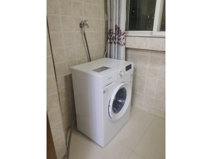 康佳（KONKA）【欧标系列】超薄洗衣机全自动7公斤滚筒  15种程序 90°高温洗涤 XQG70-10D01W