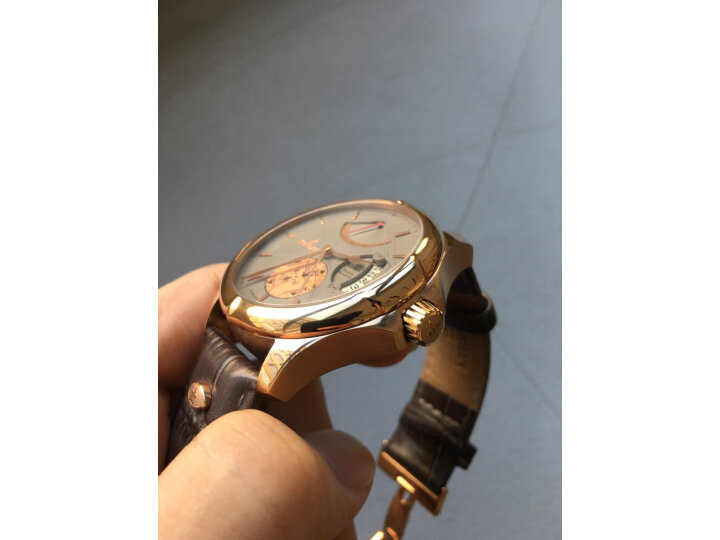 坤格（Kronsegler）德国进口手表 天才达芬奇纪念款男士手表防水全自动机械表 苍穹灰灰带 KS745.URG【动能显示】