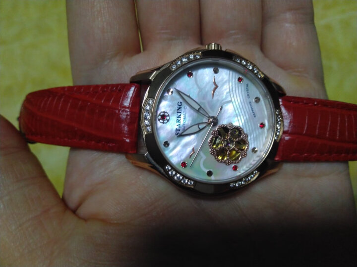星皇（STARKING）手表时尚系列贝母表盘手表女镂空防水女士手表机械表女礼盒女表AL0231MC31