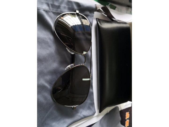 帕森（PARZIN ）偏光太阳镜 男士经典蛤蟆镜飞行员墨镜 安全开车驾驶眼镜 8023 枪框黑灰片