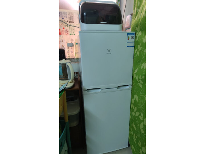 云米 （VIOMI）130L冷藏冷冻宿舍专用 节能冰箱 家用小型迷你双门小冰箱不占地BCD-130MDL02A