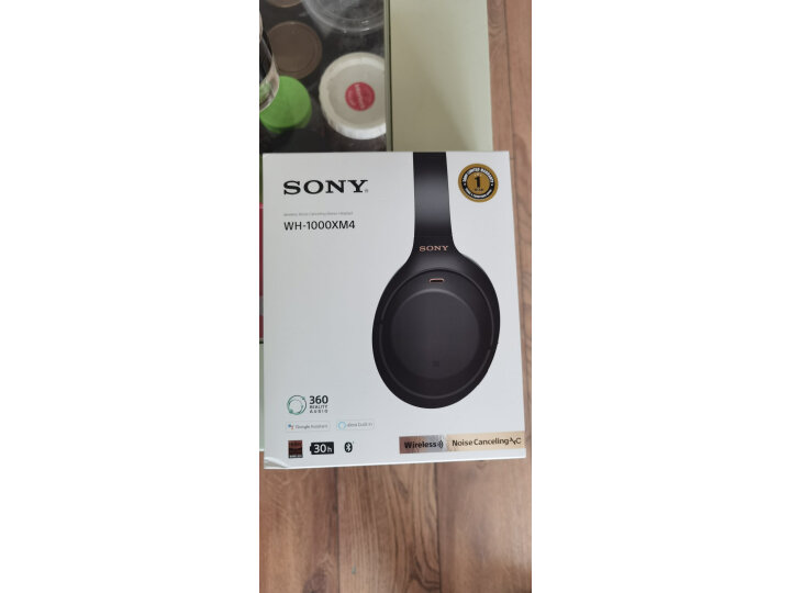 索尼（SONY）WH-1000XM4 高解析度无线蓝牙降噪 头戴式耳机 游戏耳机（1000XM3升级款）黑色