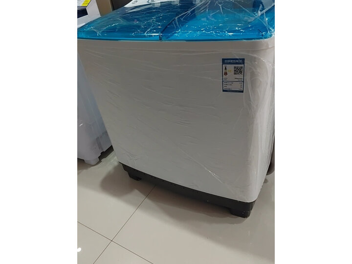 美的 Midea 洗衣机半自动 10公斤大容量 品牌电机 喷淋漂洗强劲动力 双桶双缸 MP100VS808