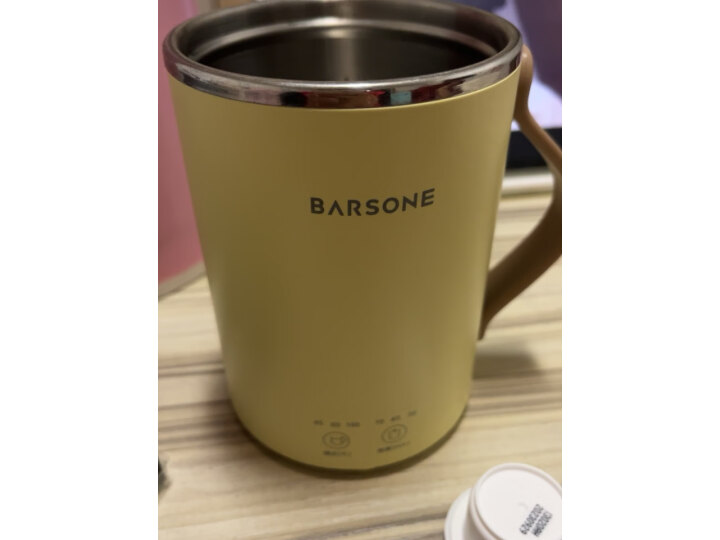 朋森（BARSONE）养生杯办公室迷你多功能便携式电热烧水杯小型煮粥煮茶电炖杯 流苏黄