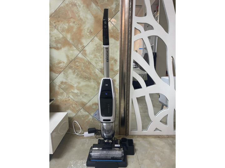 必胜（BISSELL）无线智能高速洗地机4.0 X7（2832Z）家用扫地机拖地一体清洁吸尘器 黑白款