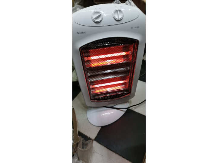 格力（GREE）小太阳取暖器家用办公室远红外电暖器速热防烫摇头节能暗光电暖气取暖炉 NSD-12-WG