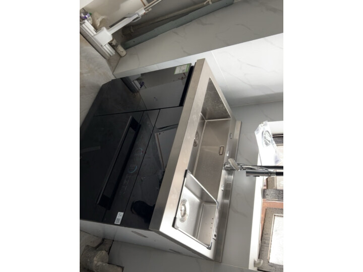 美的（Midea）极光套系  家用集成水槽 洗碗机一体 XH07 304不锈钢 10套大容量 嵌入式洗碗机