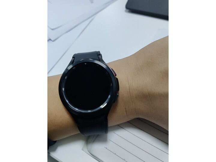 三星Galaxy Watch4?Classic eSIM卡独立通话版 46mm 运动智能电话手表/测体脂/血氧/防水/支付 陨石黑SAMSUNG