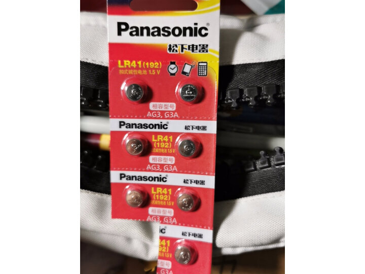 松下（Panasonic）纽扣电池LR44/AG13/A76/L1154/357A适用手表电池计算器电池玩具电池10粒