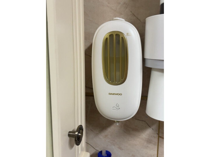 大宇（DAEWOO）自动洗手机套装 家用智能感应泡沫儿童洗手机卫生间壁挂式洗手机HS01北欧白